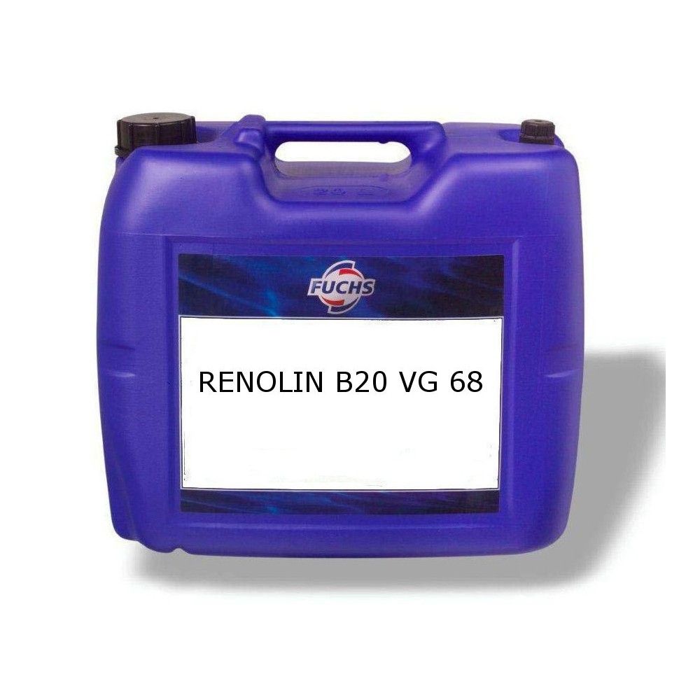 FUCHS RENOLIN B 20 VG 68 LUBRICANT OF HYDRAULIC SYSTEMS 20LT - Limnios