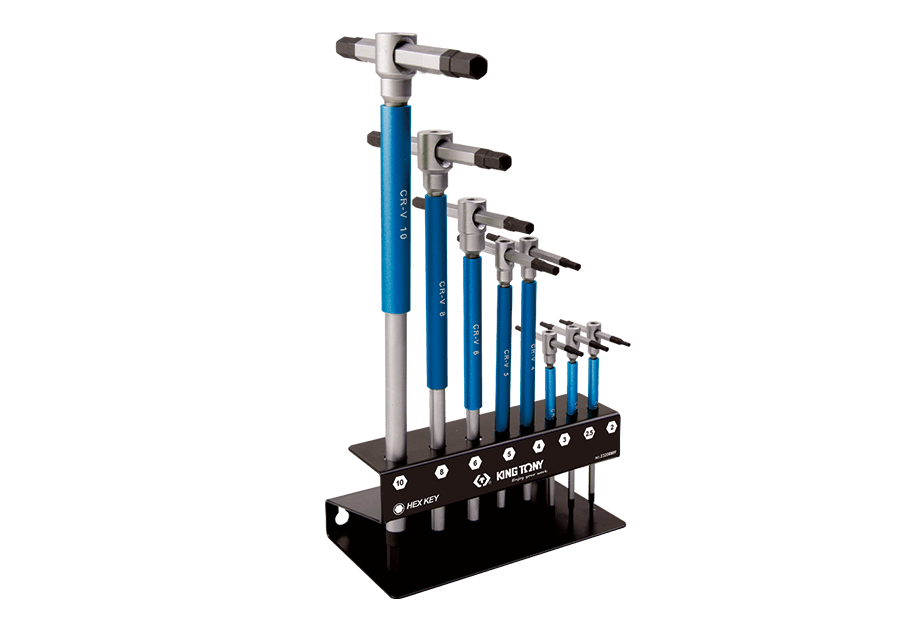 T-handle Wrench Set (For hexagon head screws) KING TONY 8pc - Limnios