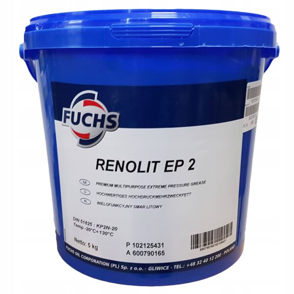 ΓΡΑΣΟ ΛΙΘΙΟΥ RENOLIT EP 2 FUCHS 5kg